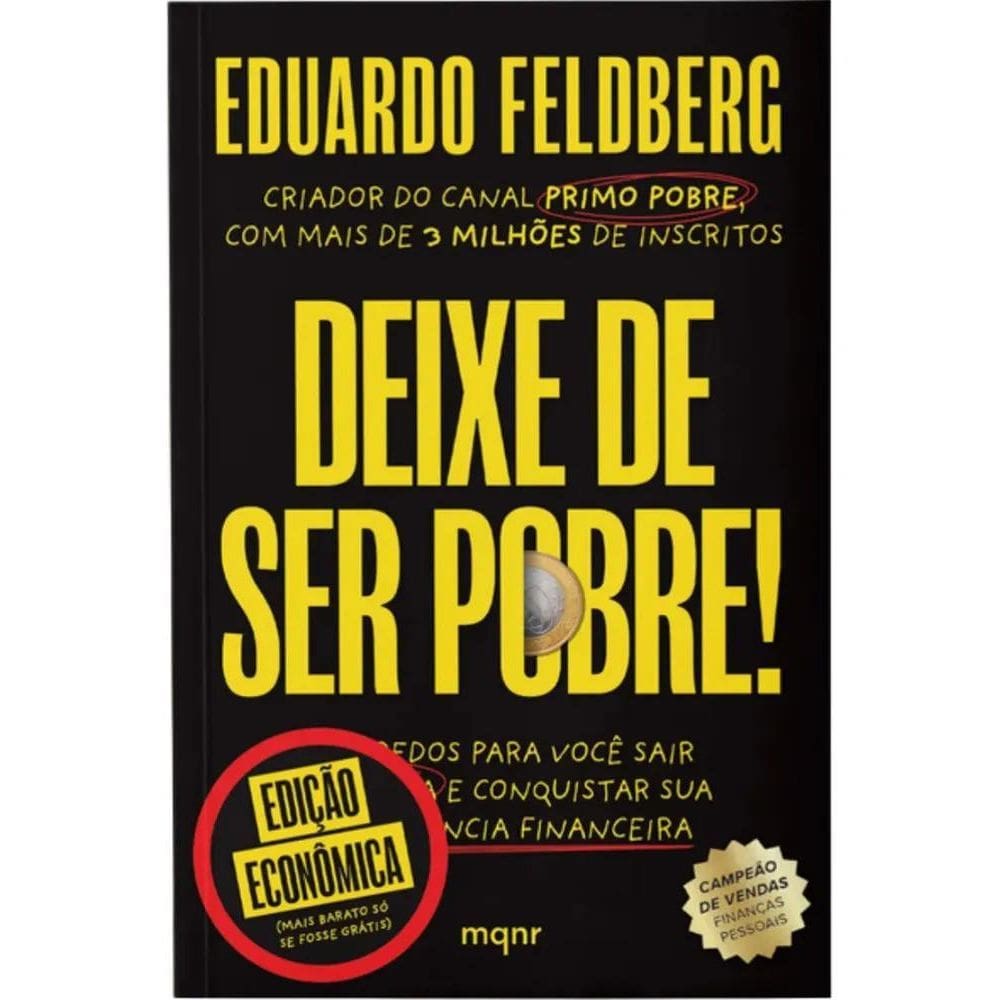 2X Livro Deixe De Ser Pobre Primo Pobre - Eduardo Feldberg