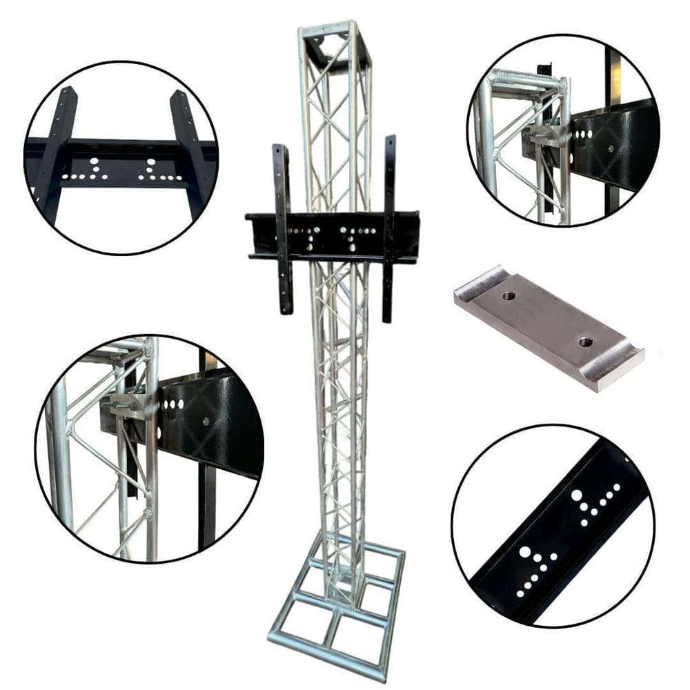 Suporte Universal Treliça Chão Tv De 32 A 50 Altura 2 Metros