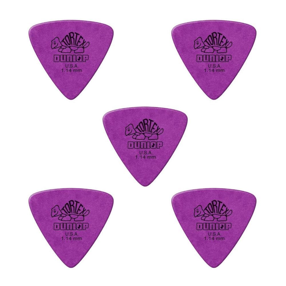 Kit 5 Palheta Dunlop Tortex Triangles 1.14Mm 431R1.14