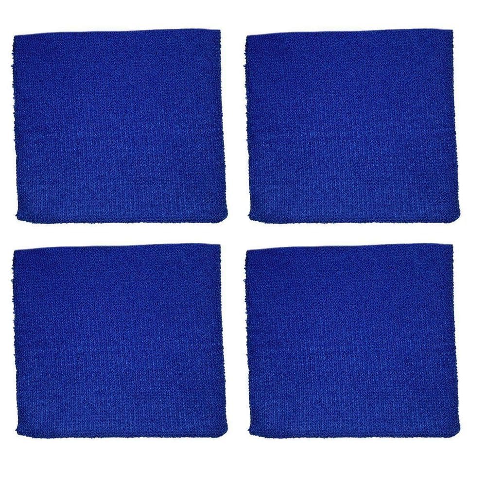 Kit 4 Pano Mágico Microfibra Flanela Seco Anti-Risco 30X30