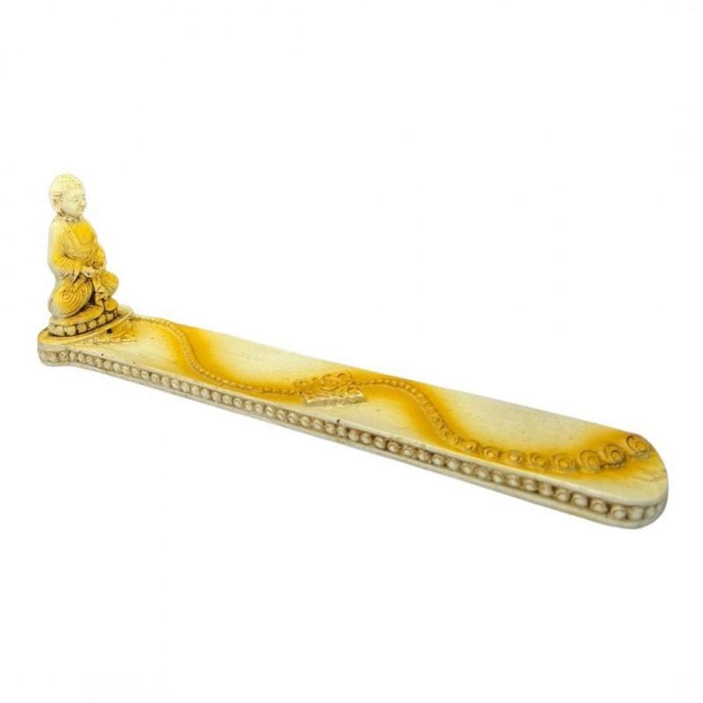 Incensário Régua Buda Em Resina 23 Cm - Escolha Cor E Modelo