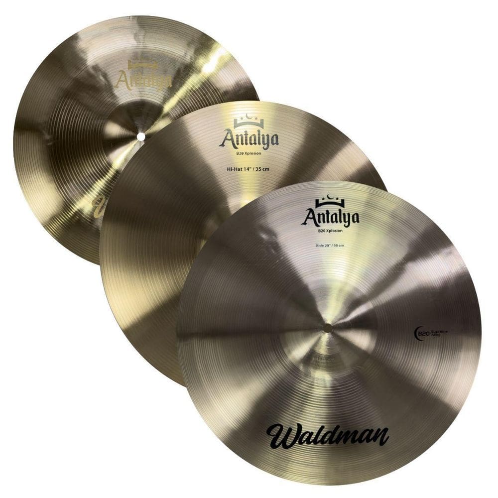 Kit De Pratos Waldman Antalya Hh14 Crash16 Rd20 Bag B20