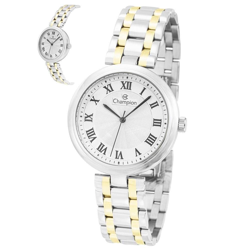 Relógio Champion Masculino Ref: Cn21461b Clássico Bicolor