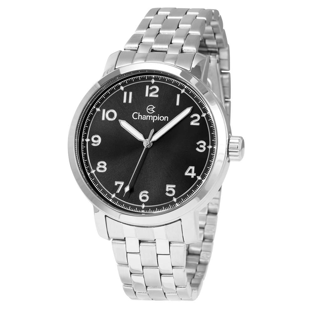 Relógio Champion Masculino Ref: Ch30331t Casual Prateado