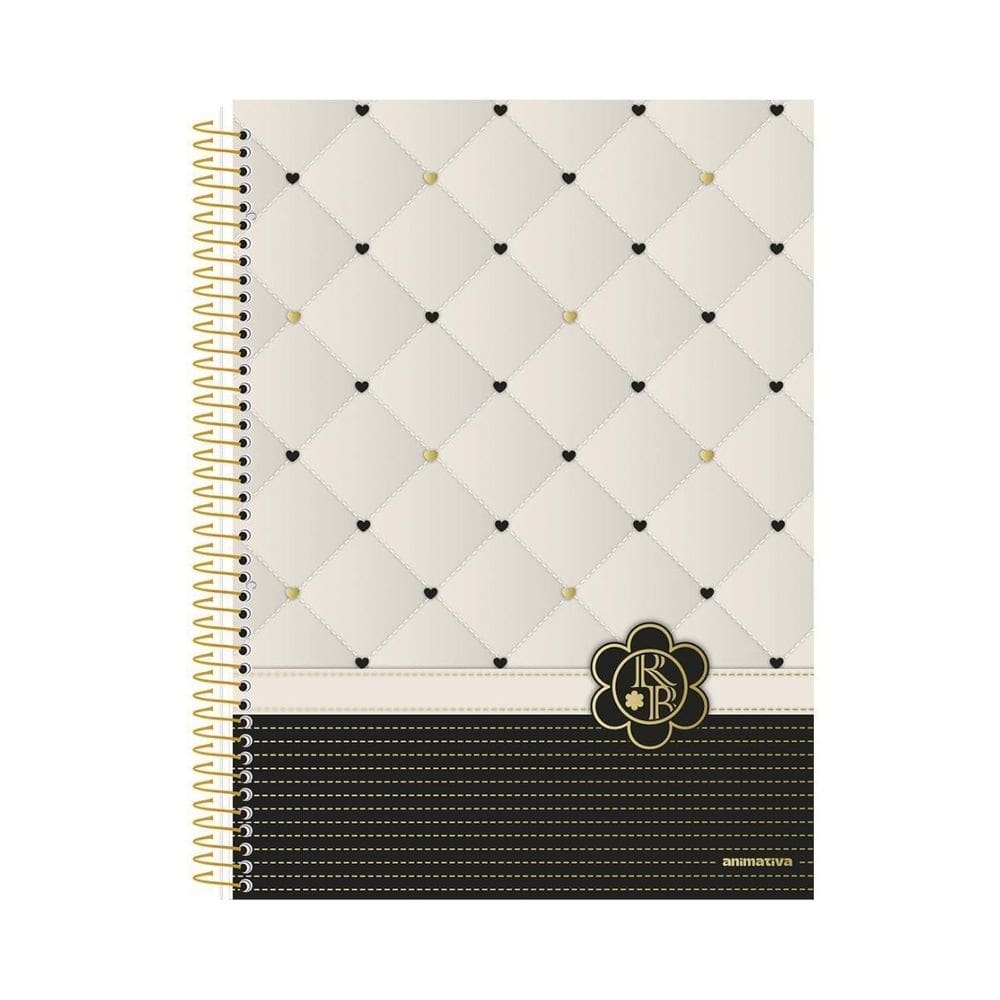 Caderno Rebecca Bonbon Espiral Capa Dura 1 Matéria Corações