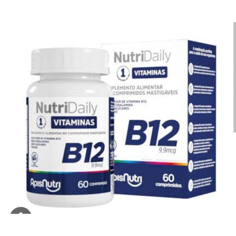 Vitamina B12 9,9Mcg Metilcobalamina Mastigavel 60 Cps