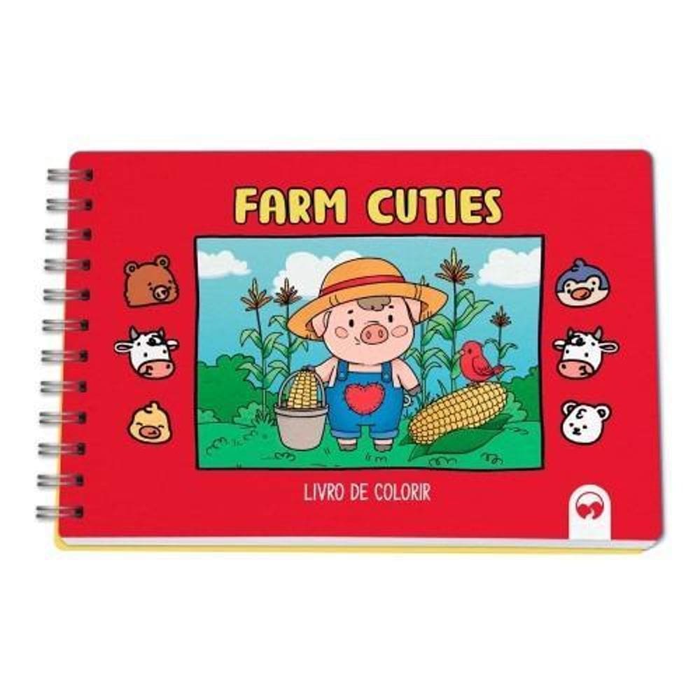 Livro De Colorir Cuties - Farm Cuties - Vale Das Letras