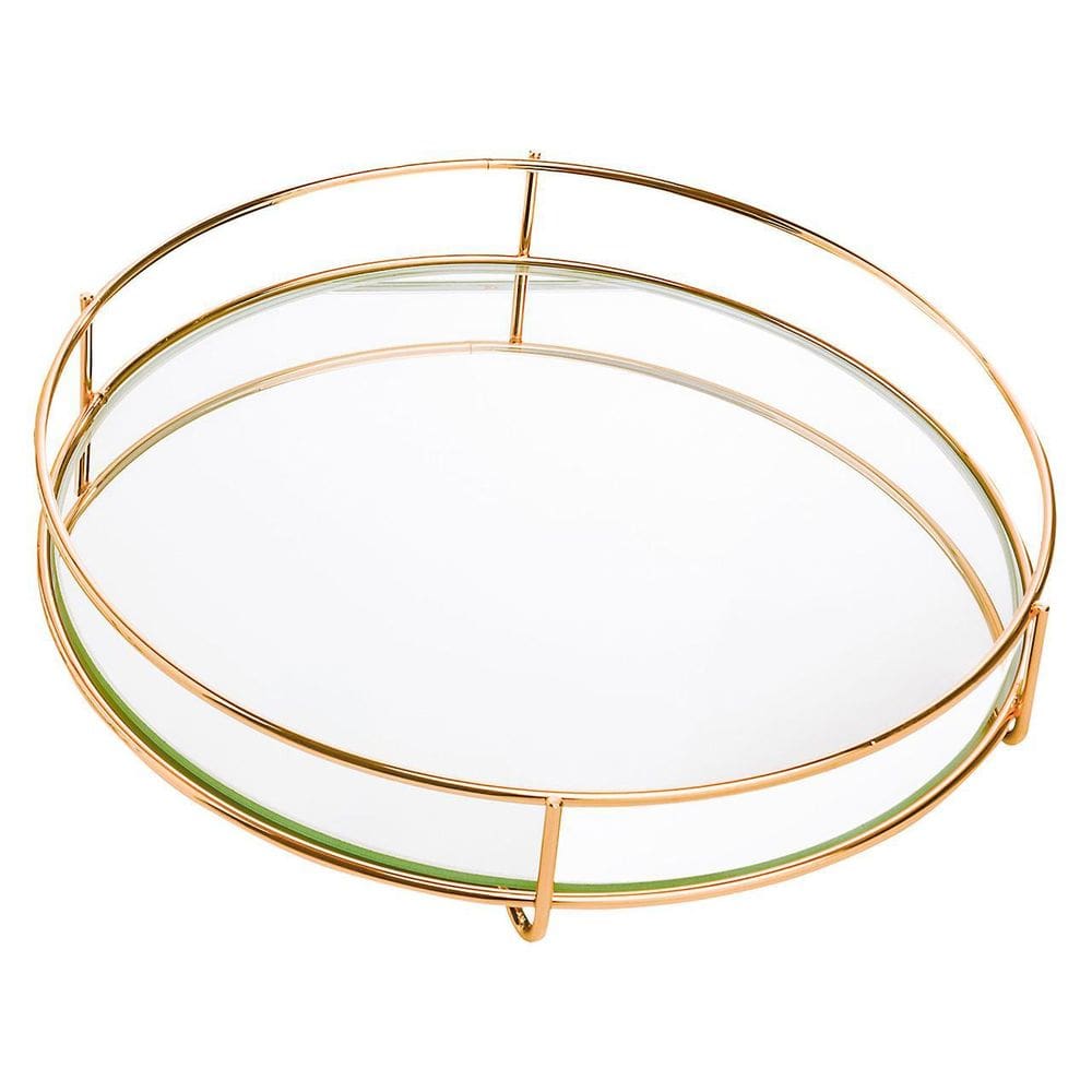 Bandeja Hara Fence Golden Redonda 20 Cm
