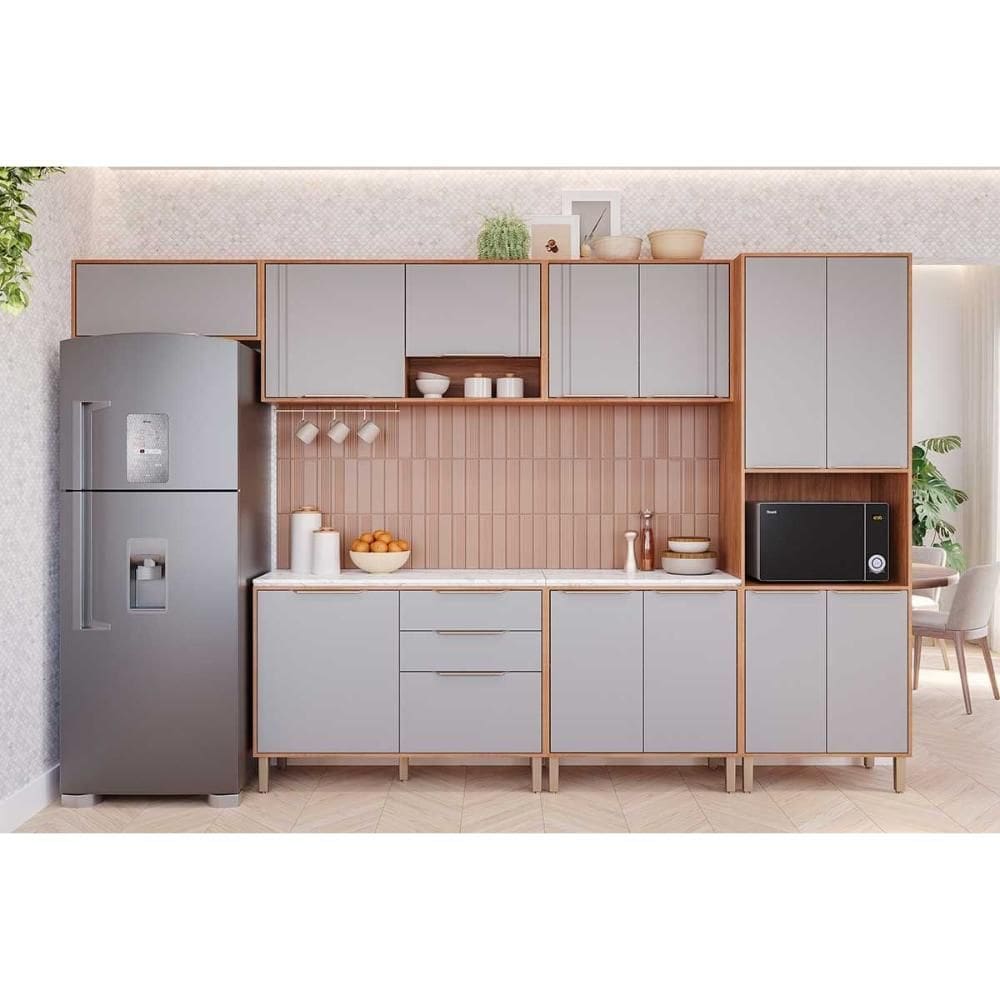 Cozinha Completa MGM 6 Peças Áurea C6P131 Cinamomo/Platina