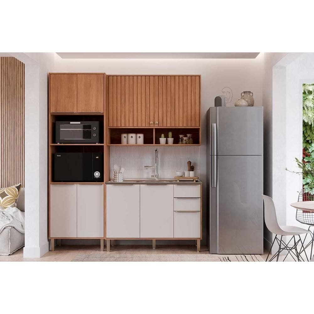 Cozinha Completa MGM 3 Peças Divina C3P58 Cinamomo/Off