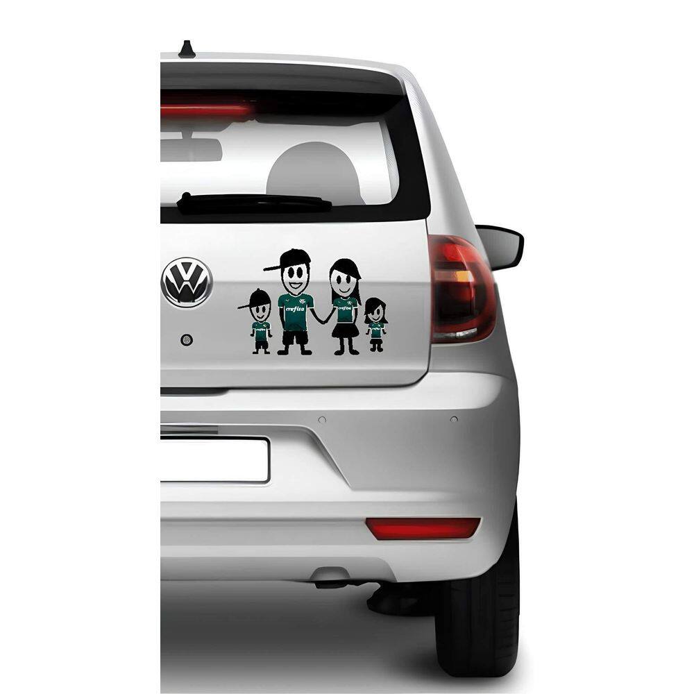 Adesivo De Carro Família Feliz Palmeirense