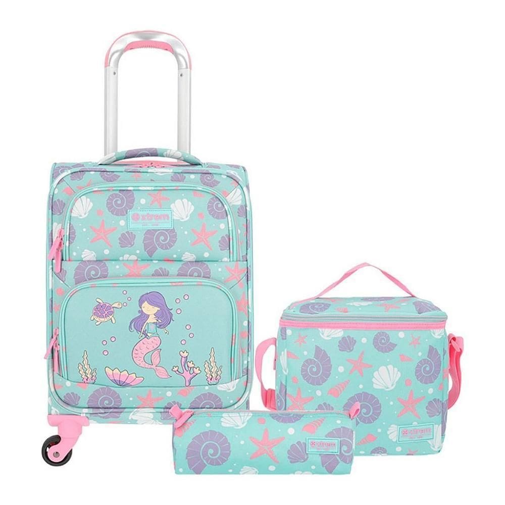 Kit Escolar Xtrem 3 Peças Speedy Pack 4Xt Sereia Verde