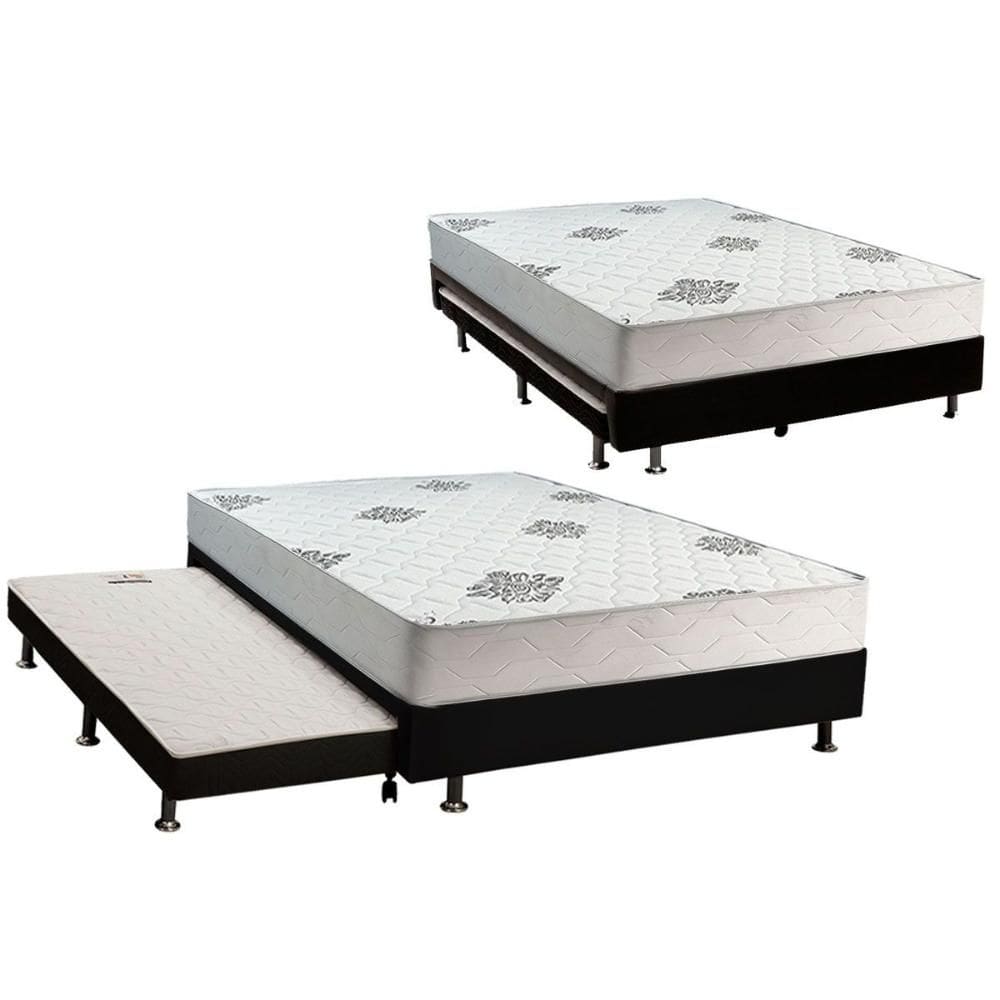 Cama Box c/ Aux Conjugado Casal Inovaflex Comfort Premium 138x188