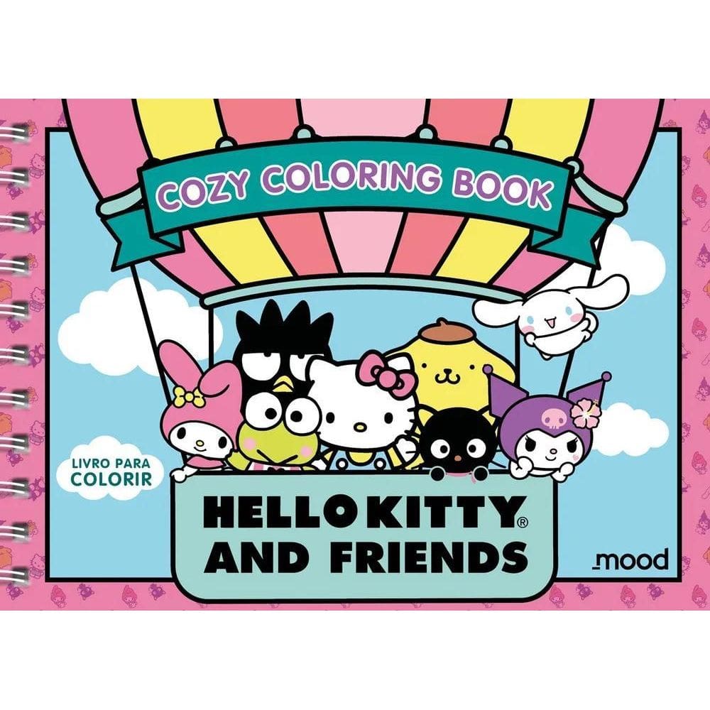 2X Livro Hello Kitty And Friends Cozy Coloring Book De Mood