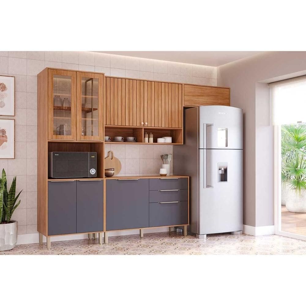 Cozinha Completa MGM 4 Peças Divina C4P261 Cinamomo/Titanium