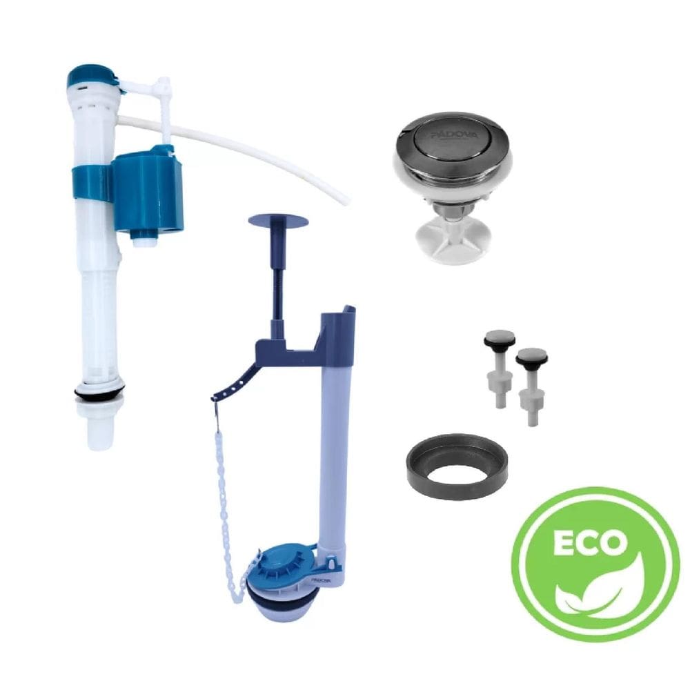 Kit Comp. Entrada Ajust. Eco Mec. Saída Adap. E Botao Sup