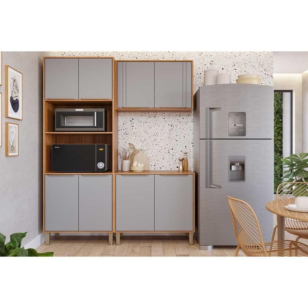 Cozinha Completa MGM 3 Peças Áurea C3P59 Cinamomo/Platina