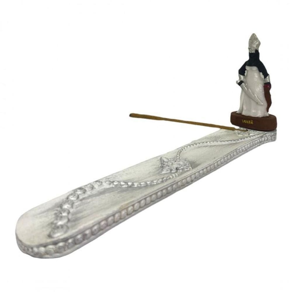 Incensário Régua Orixá Iansã Em Resina 24 Cm - Escolha A Cor