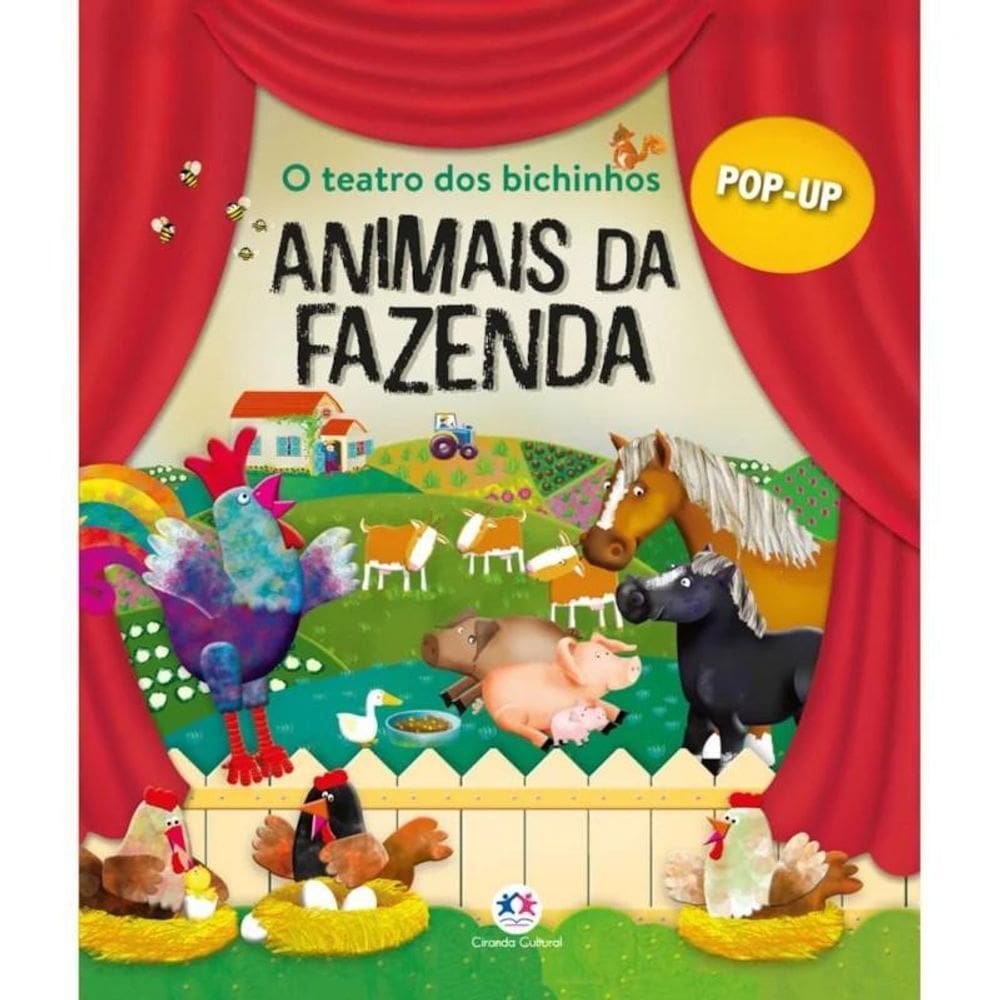 Livro Pop-Up - Animais Da Fazenda - Ciranda Cultural