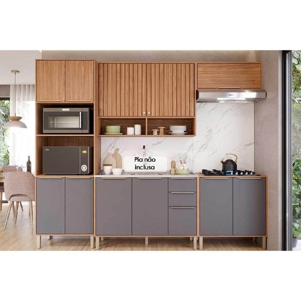 Cozinha Completa MGM 5 Peças Divina C5P177 Cinamomo/Titanium