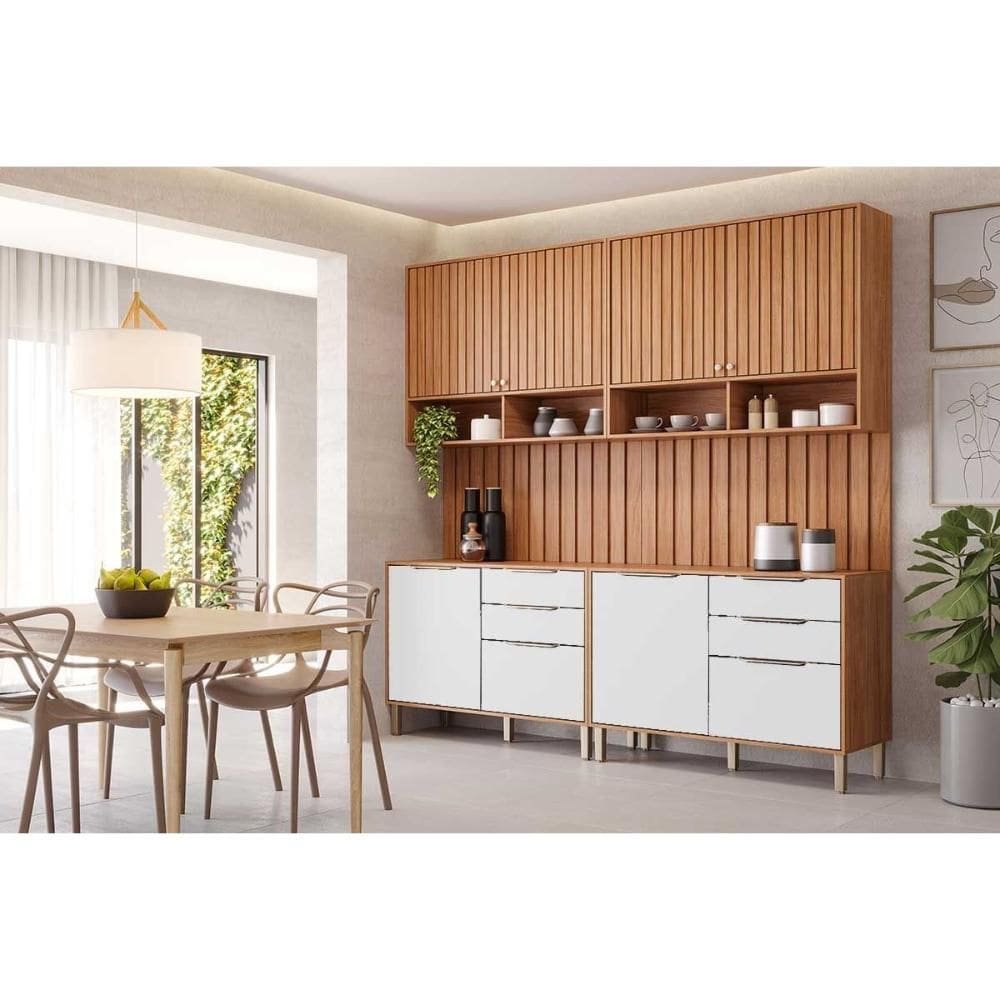 Cozinha Completa MGM 6 Peças Divina C6P132 Cinamomo/Off