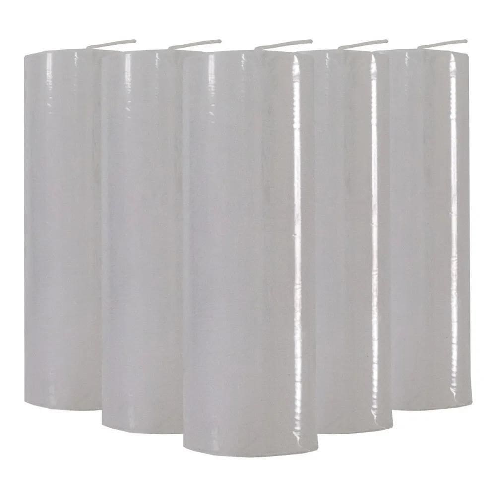 10 Vela Votiva Branca 200Gr Parafina Pura