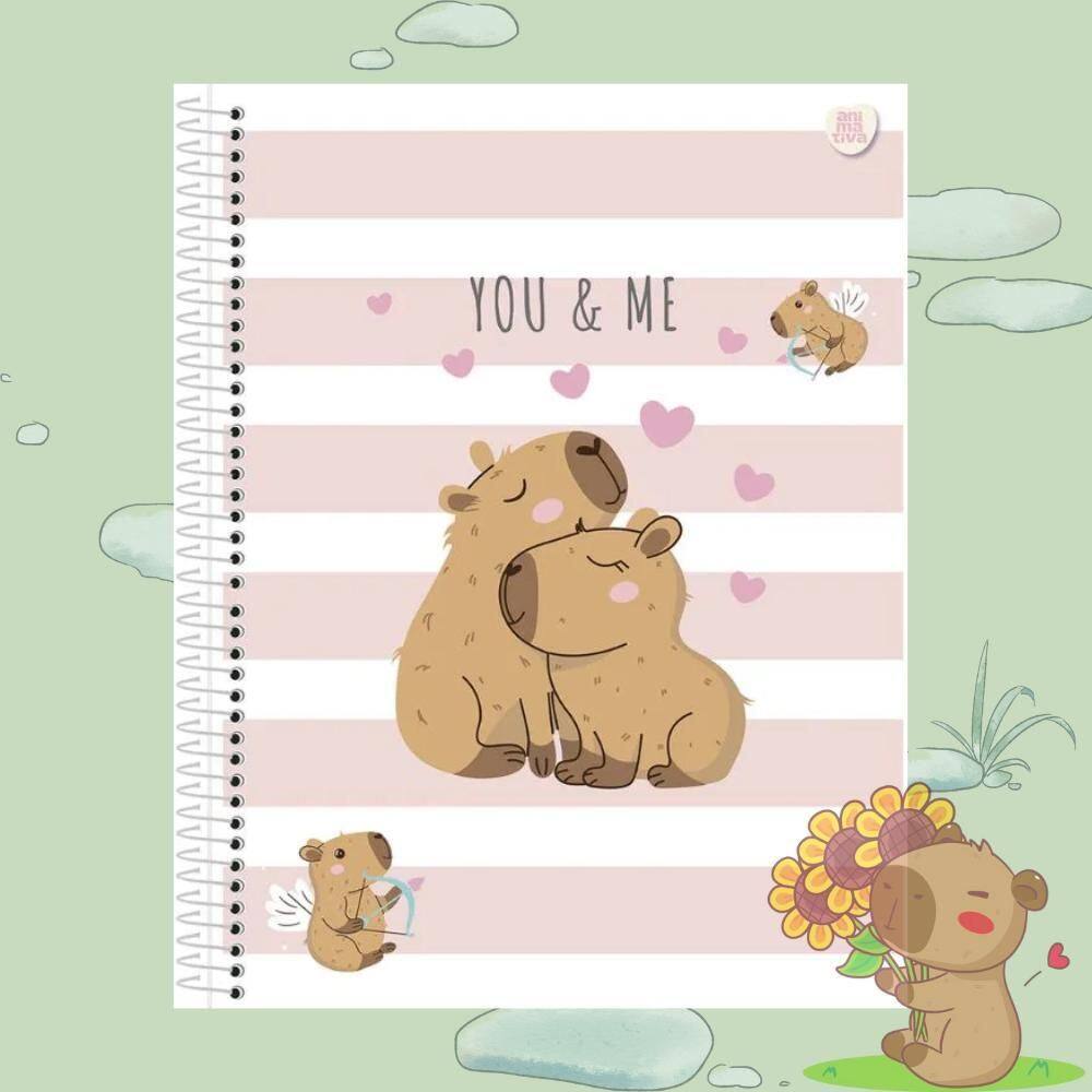 Caderno Universitario Animativa Capycuties C/80 Fls 11007