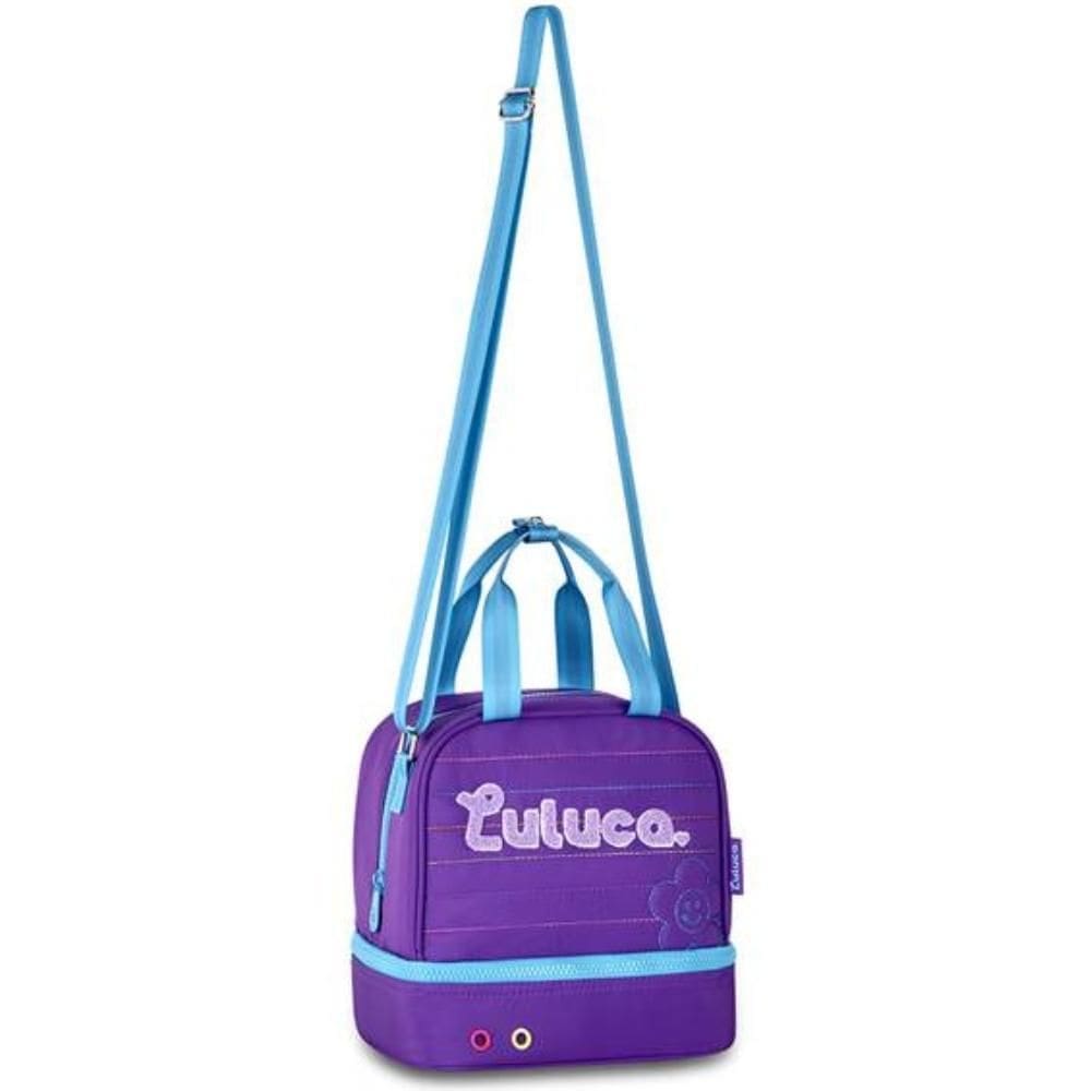 Lancheira Térmica Dupla Em Nylon Oficial Luluca Lu24613