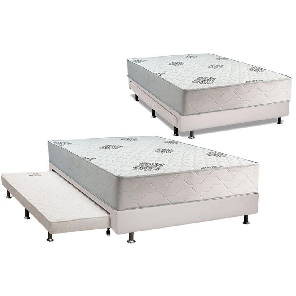 Cama Box c/ Aux Conjugado Casal Inovaflex Comfort Premium 138x188