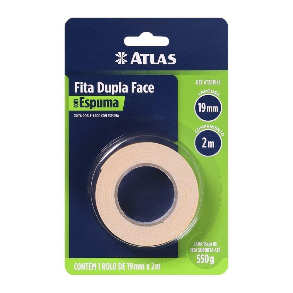 MP - Rolo Fita Adesiva Dupla Face 19Mmx2M Esp