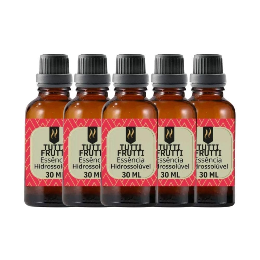 Super Kit 5 Essências A Base Água Hidrossolúvel 30Ml Difusor