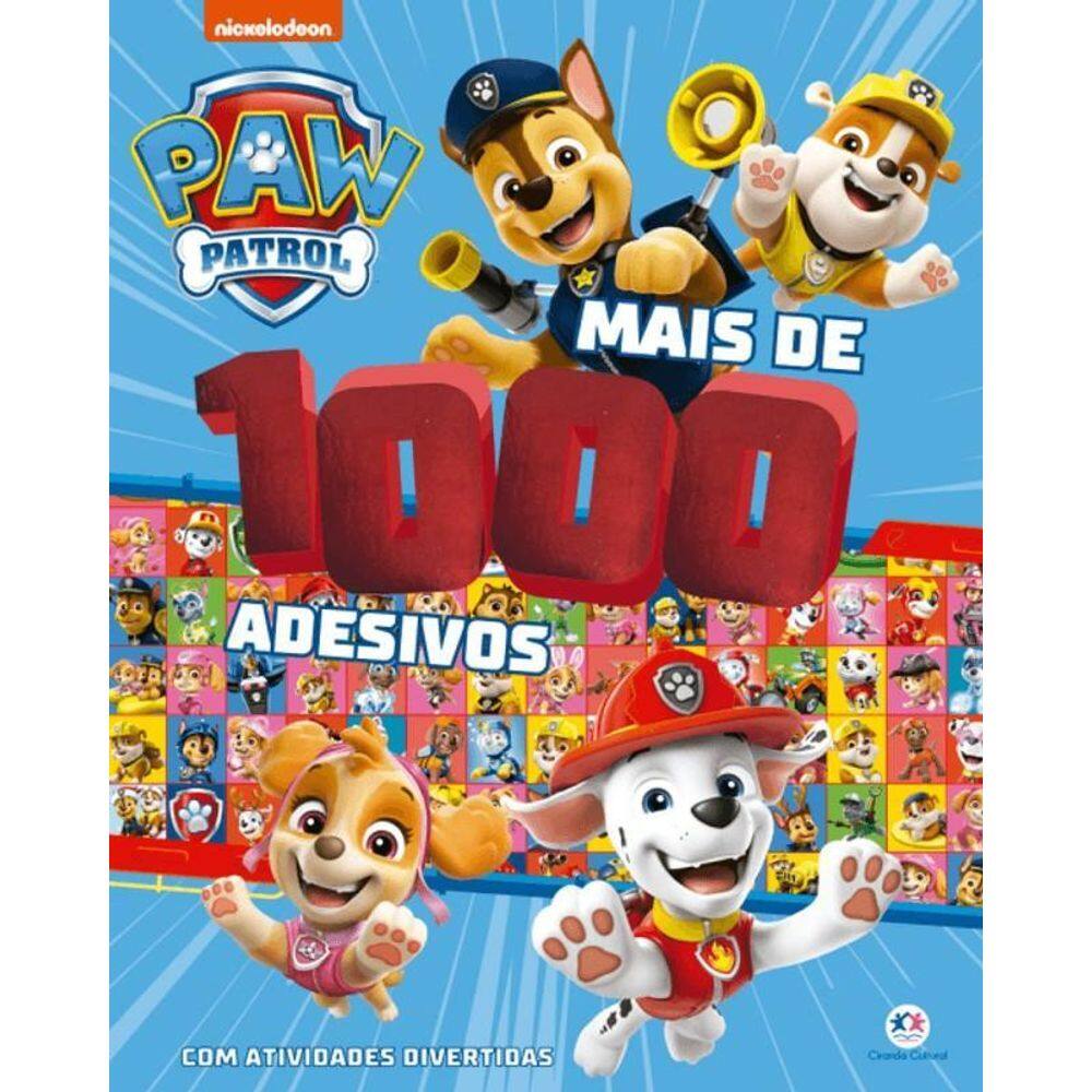 Mais De 1000 Adesivos Com Ativ. Divertidas - Patrulha Canina