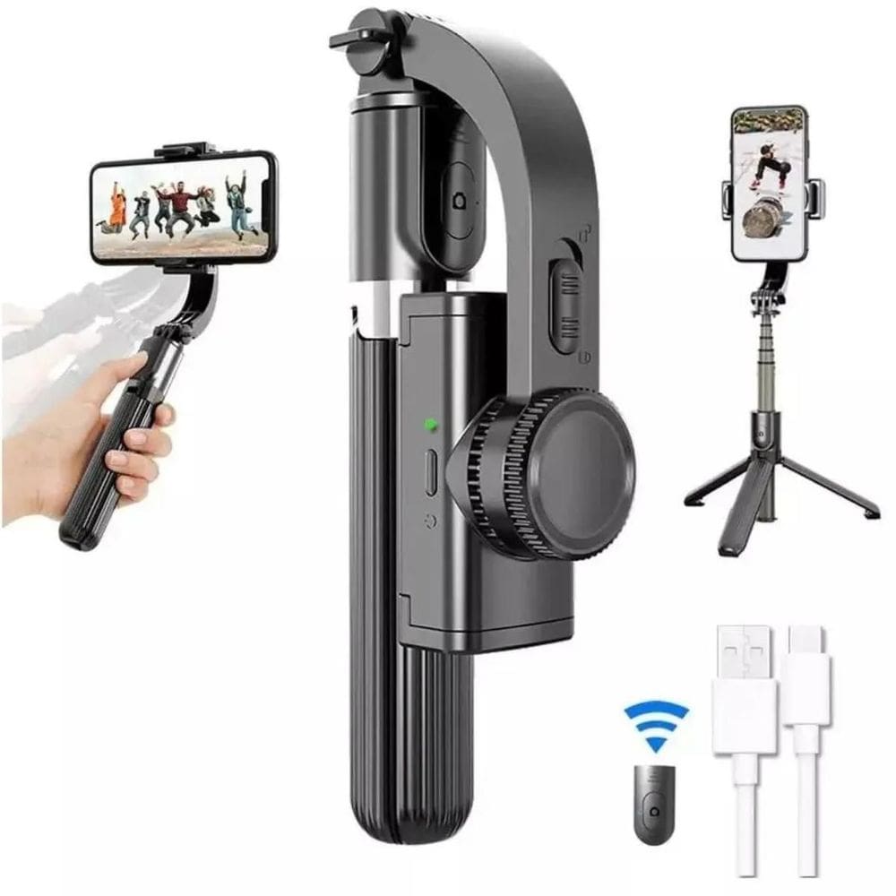 Gimbal Ajustável Automático Com Suporte Retratil Para Foto