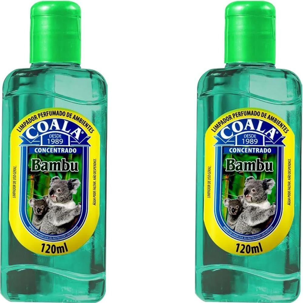 Kit 2 Limpador Perfumado De Ambiente 120Ml Coala Bambu