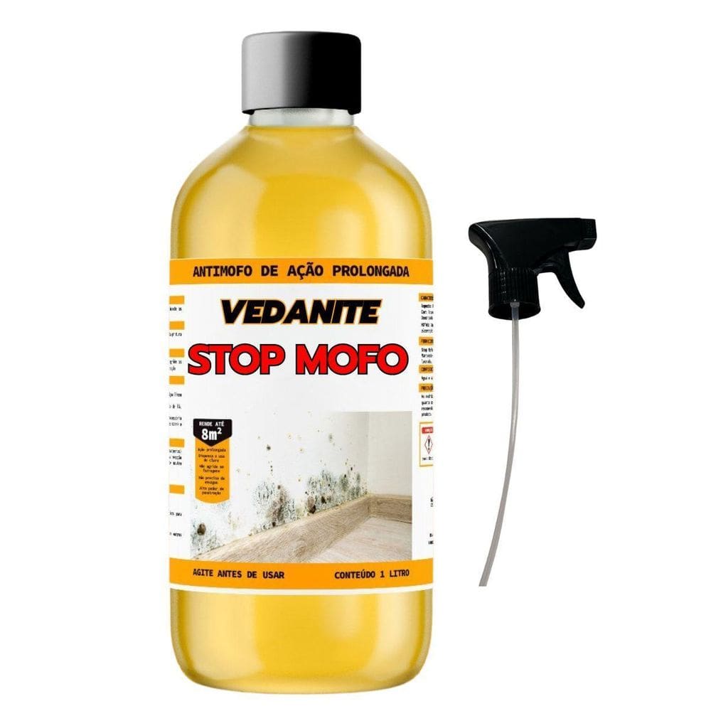 Stop Mofo Vedanite Anti Mofo Parede Teto 1Lt + Borrifador