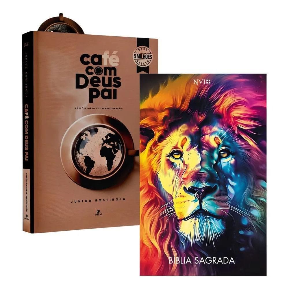 2X Devocional Café Com Deus Pai 2025 + Bíblia Sagrada Nvi Br