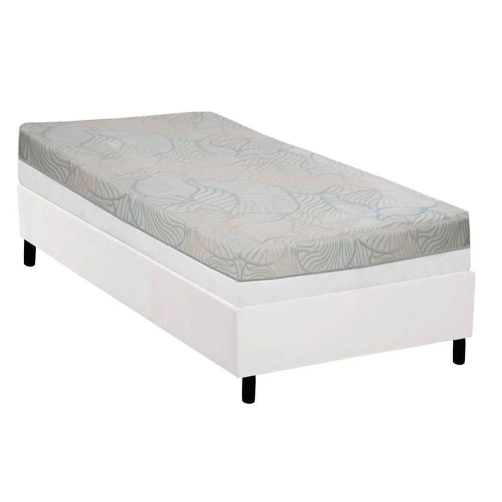 Colchão Solteiro D33 Castor Espuma Visco Gel Vitagel Space Double Face 88x188x24