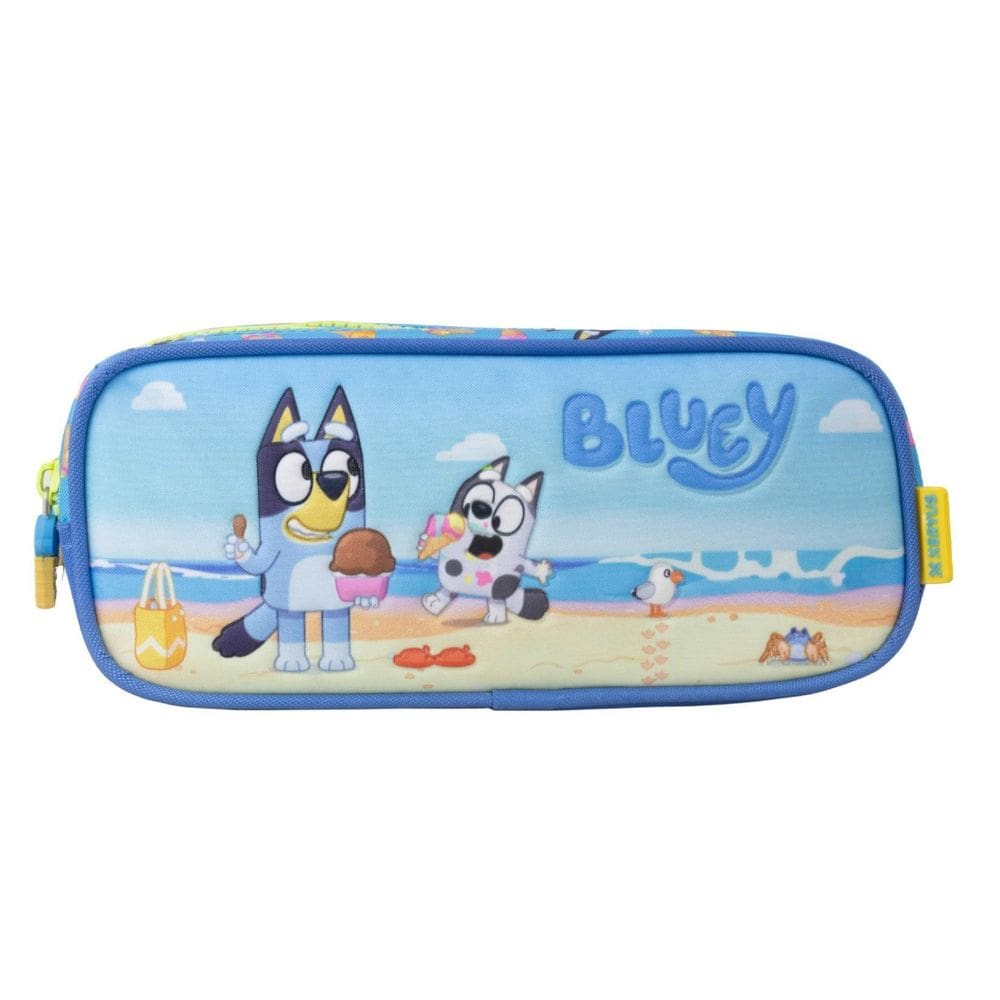 Estojo Duplo Bluey Escolar Kids Muffin Unissex Infantil