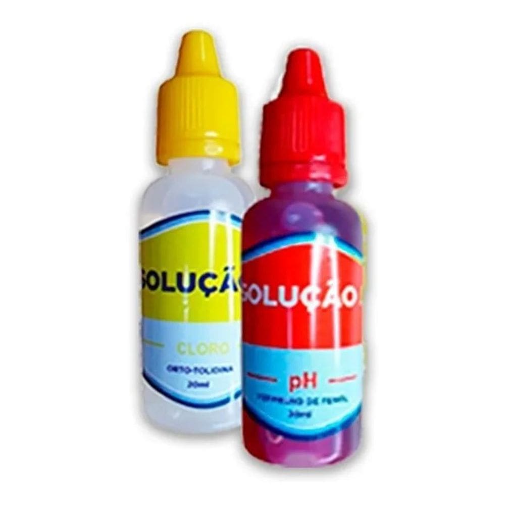 2X Reagentes Soluções Análise De Cloro Ph Para Água De Pisci