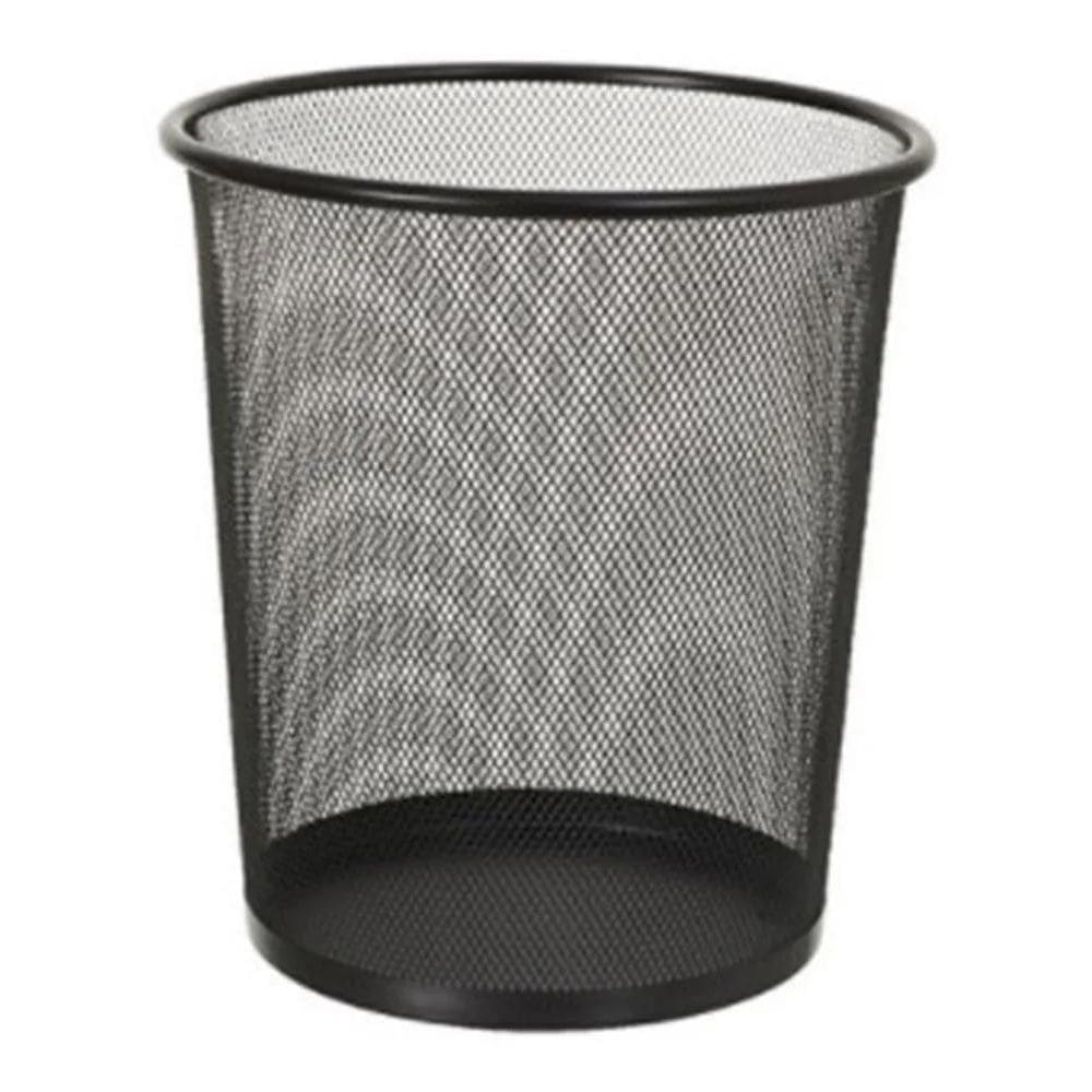 2X Lixeira Metal Aramado Telada Cesto Lixo Escritório 12 Lit