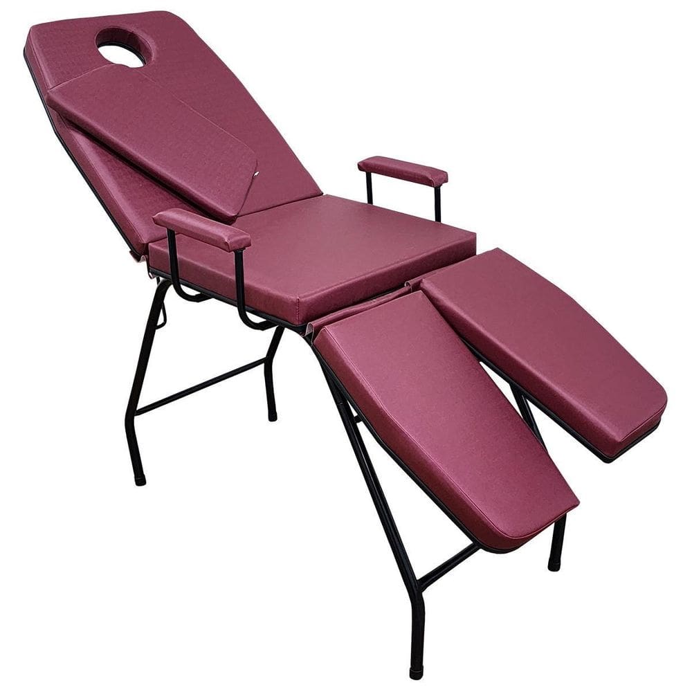 Maca Bi-Perna Premium Com Orifício Bordô Estr. Preta