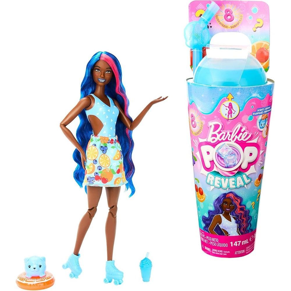 Boneca Barbie Pop Reveal Frutas 8 Surpresas Ponche de Frutas - Mattel