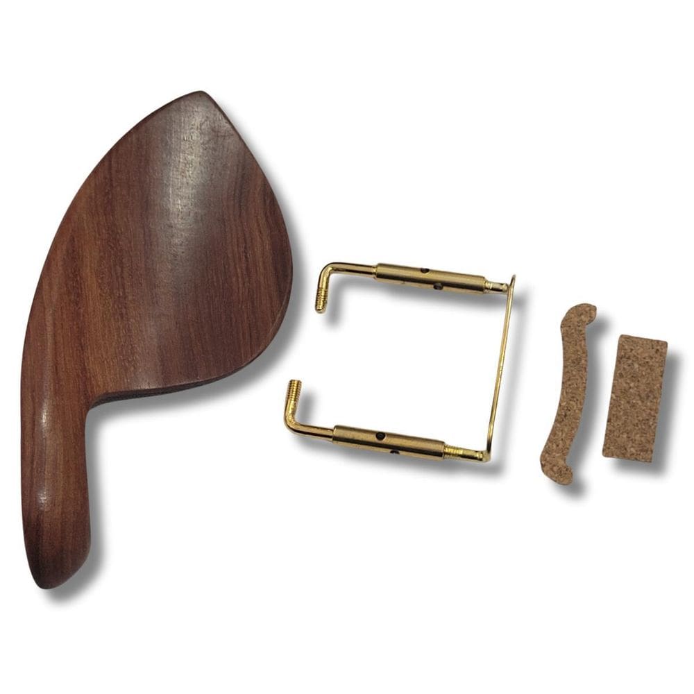 Queixeira Violino Rose Wood Sistema De Fixação Gold Zellmer