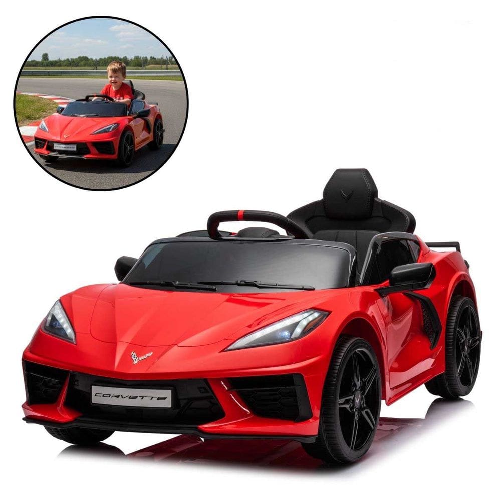 Mini Carro Elétrico 12V Corvette Stingray C8 Controle Remoto Infantil Importway Bw431 Motorizado