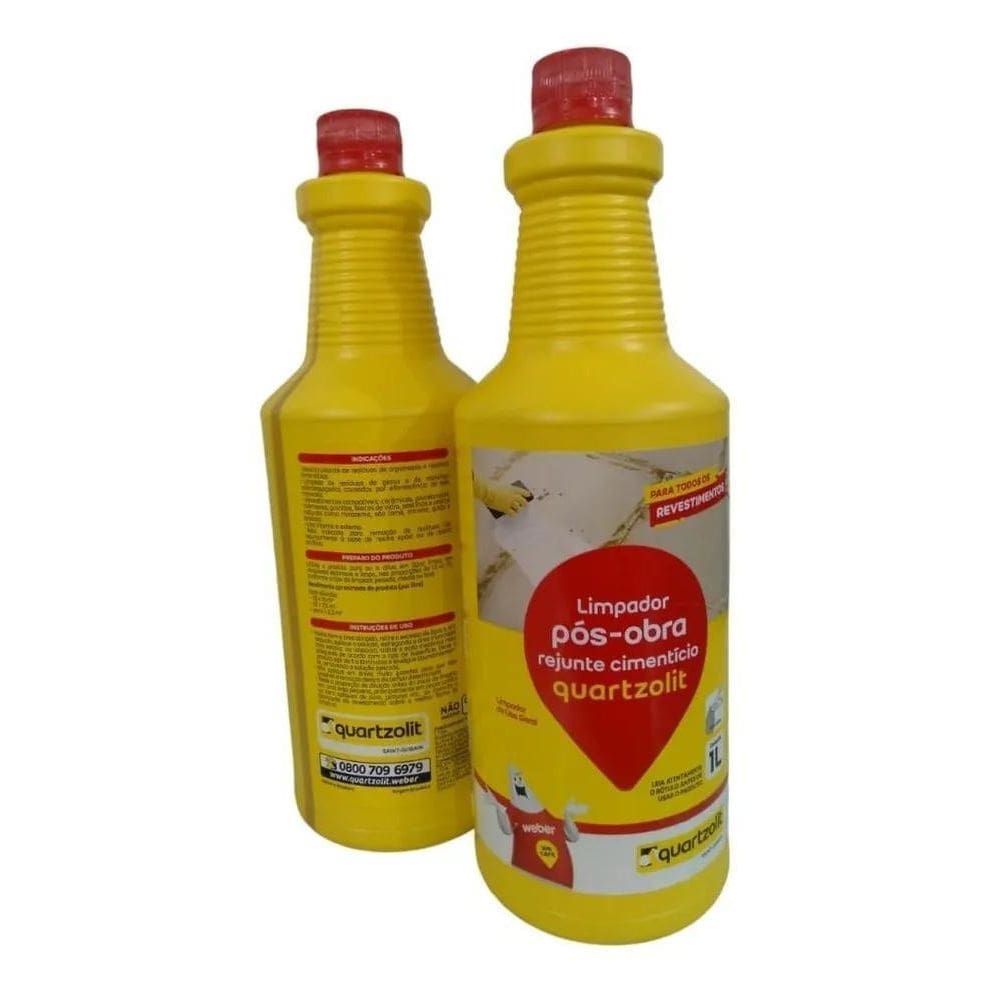 2X Limpa Rejunte Cimentício Desincrustante 1Lt Quartzolit