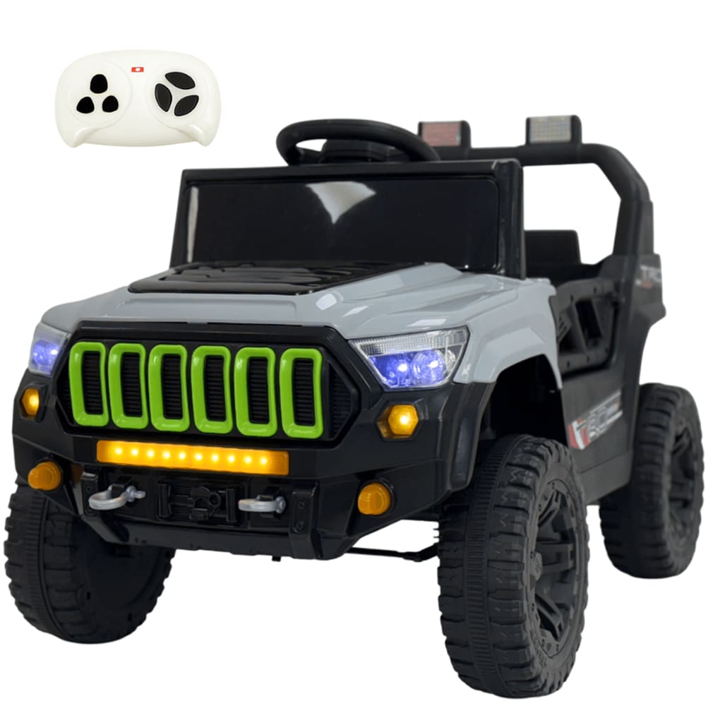 Carro Eletrico Bang Toys Jipe Titan XR Cinza 12V Controle Remoto