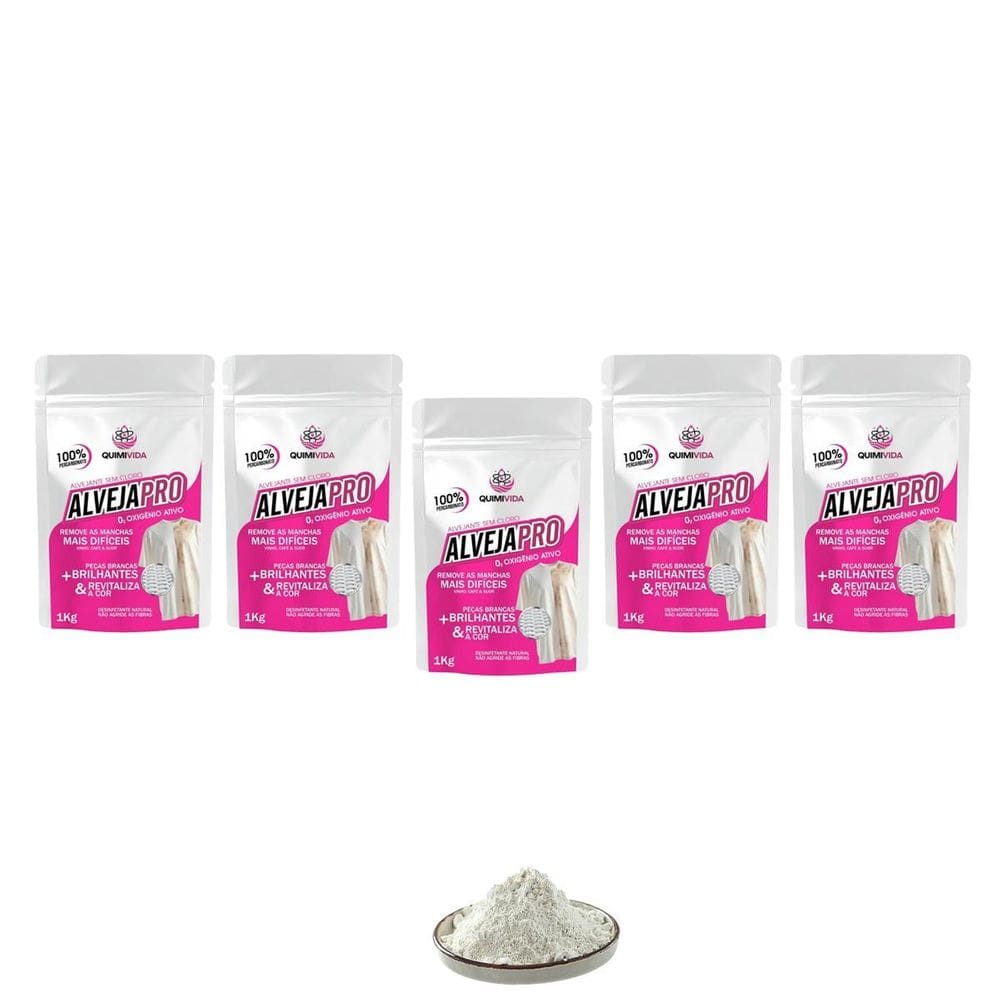 Tira Manchas Percabonato De Sódio Alvejante 1Kg Kit 5