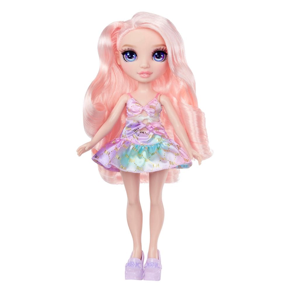 Boneca moderna Rainbow High Bella rosa 28 cm elegante