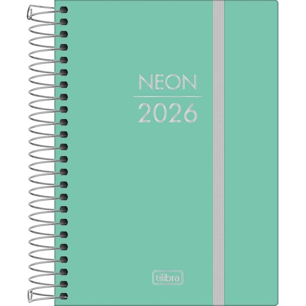 Agenda Espiral 11,7 x 16,4 cm Neon M4 2026 Tilibra 3939