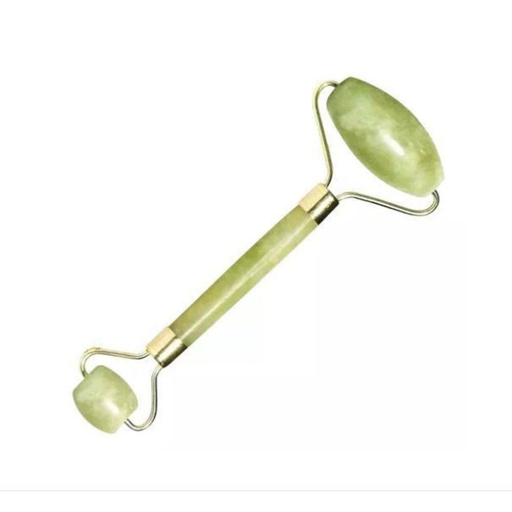 Rolinho Massageador Facial Antirugas Massoterapia Pedra Jade